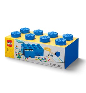 LEGO - 8 KNOBS BRICK 2 DRAWERS BRIGHT BLUE (3) ML